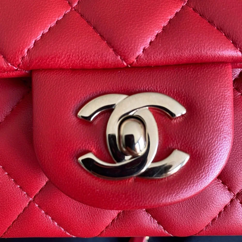 ❌❌SOLD❌❌ Chanel mini rectangular lambskin - Picture 5 of 9